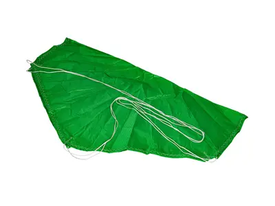 457mm 18" Lime groene Topflight dunne molen 1.1oz nylon parachute, Andere productopties: 18" limoengroene dunne molen