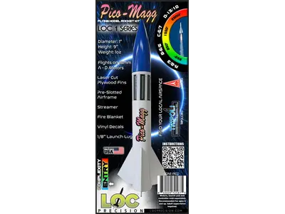 Pico-Magg 1" model rocket kit model rocketry