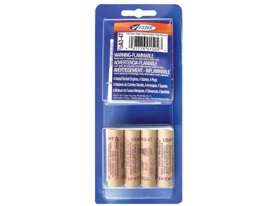 Estes 1/2A3-4T model rocket motors (4 pack) 13mm engines - mini model rocketry