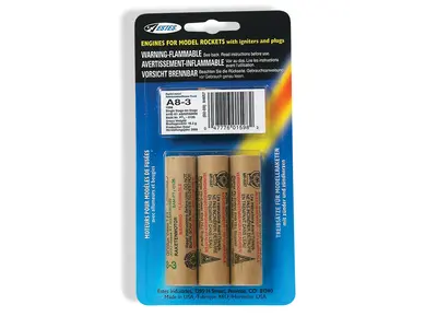Estes A8-3 model rocket motors (3 pack) 18mm engines, Other product options: Estes A8-3 (3-pack) model rocketry