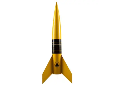 Bumble bee rocket 3.9" (~4") G-J motors - 38mm (29mm with an adapter) - Expert, model rocket kit model rocketry