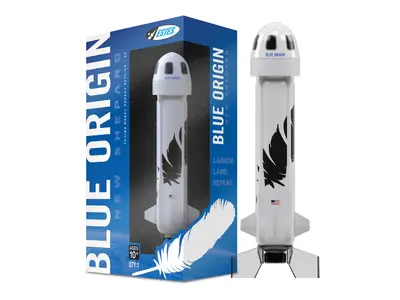 Estes Blue Origin New Shepard model rocket kit - scale model rocket payloader skill level 2 model rocketry