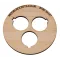 2x BT80 (65mm) 3x18mm centering ring with cut out for retaining hook (3mm plywood), Other product options: BT80 3x18mm (hook) model rocketry