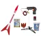 Aldebaran beginner rocketry set with 6 motors, launch pad & launch controller, 7 image model rocketry