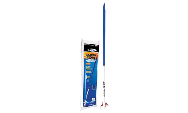 Mini Mean Machine model rocket kit, skill level 1, mini engine powered! Estes model rocketry