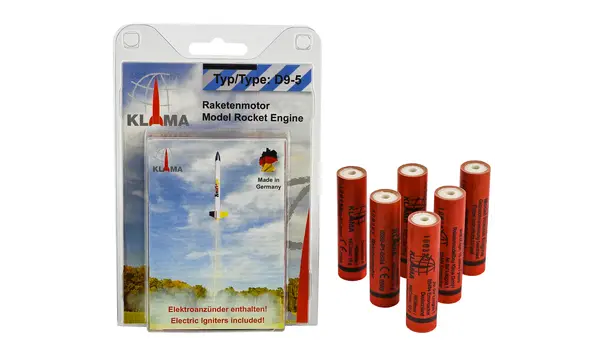 D9-5 Six Pack 18mm Klima model rocket motors engine model rocketry