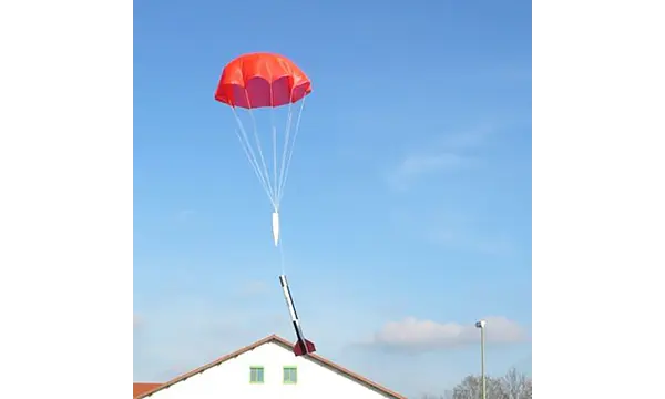 100cm Klima Parachute - Hard to tear - Orange model rocketry