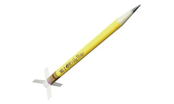Estes Skywriter model rocket kit - E2X, 18mm mount A-C rocket engines, 2 image model rocketry