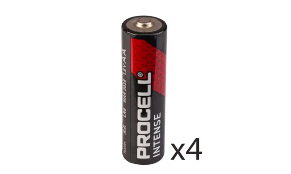4xAA Batteries for EB Launch Controller (1.5v) Duracell Procell Intense power model rocketry