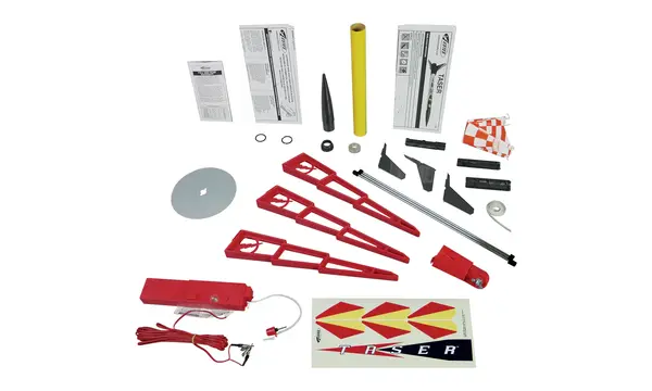 Deluxe Taser Ready to fly launch set - includes 6 motors & wadding - Estes, 8 image model rocketry