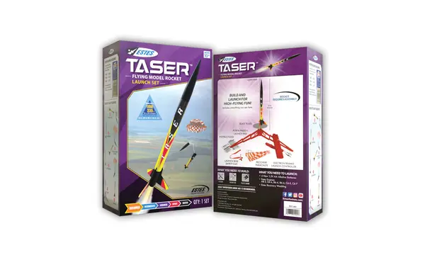 Deluxe Taser Ready to fly launch set - includes 6 motors & wadding - Estes, 3 image model rocketry