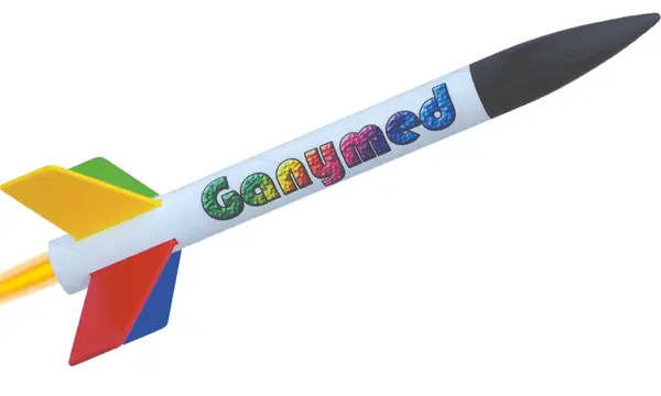 Klima Ganymede model rocket kit - easy set to build and fly model rocketry