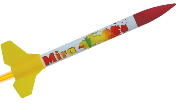 Deluxe Mira starter set, All in for 6 launches, Klima model rocket kit, 2 image model rocketry