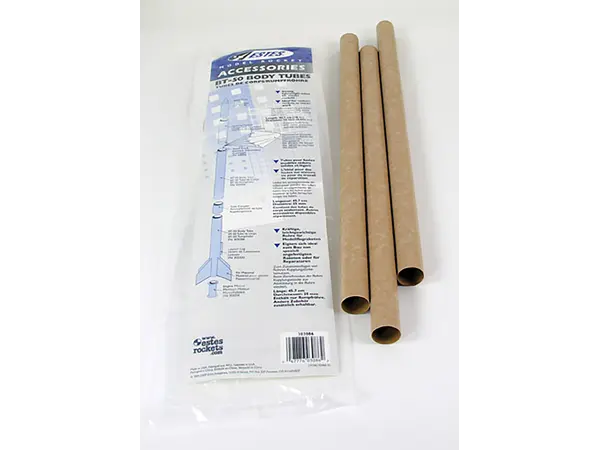 Estes BT-60 Body tube (pack of 3) - 40.5mm ID - 42mm OD, Other product options: Estes BT60 40.5/42mm (3 pack) model rocketry