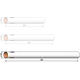 Body tube 26mm x 385mm - 3 slots - airframe Klima model rocketry