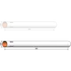 Body tube 35mm x 385mm - 4 slots - airframe Klima model rocketry