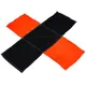 48" (1219mm) Ultra-X Type reinforced topflight parachute (Neon Orange / Black) model rocketry